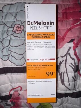 Dr. Melaxin Exfoliating Kojic Acid Turmeric Spray - Orange/White